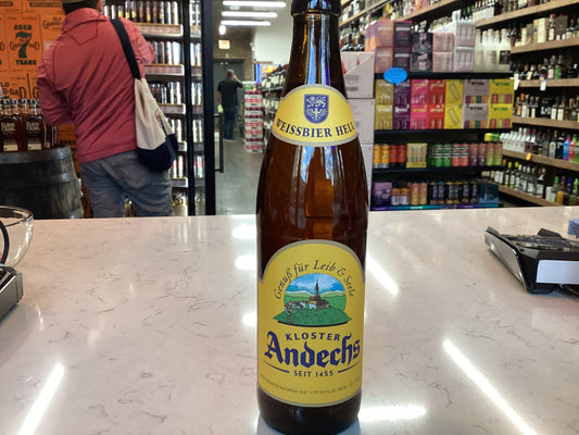 Andechs Weissbier Hell 500ml bottle
