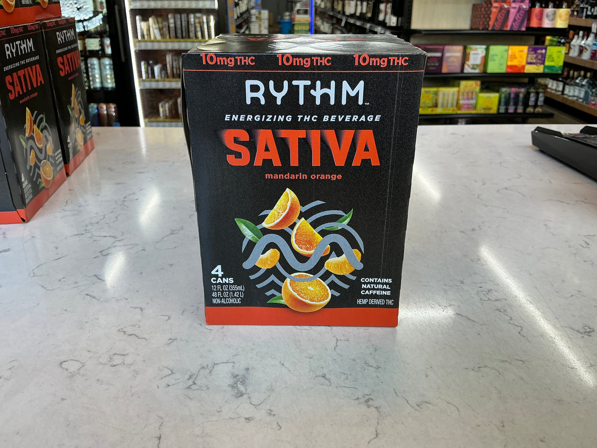 Rythm Mandarin Orange 10mg THC 4 Pack Cans
