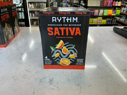 Rythm Mandarin Orange 10mg THC 4 Pack Cans