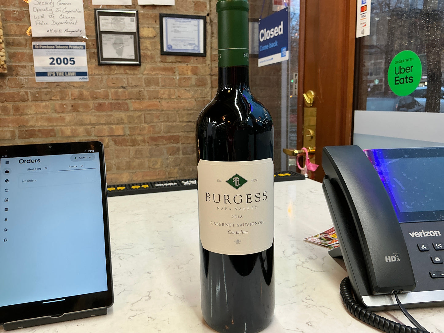 Burgess Cabernet Sauvignon 750mL