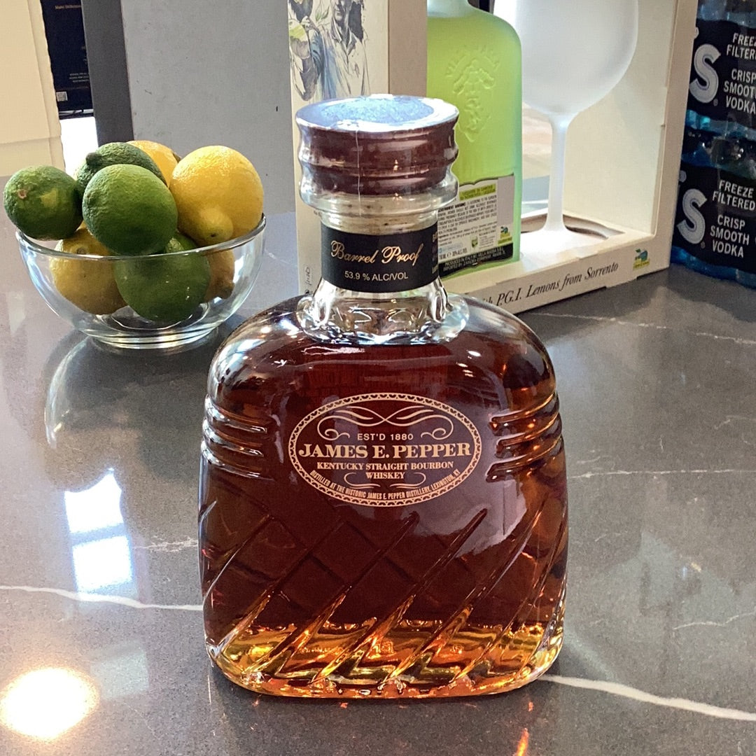 James E Pepper Barrel Proof Bourbon (750mL)
