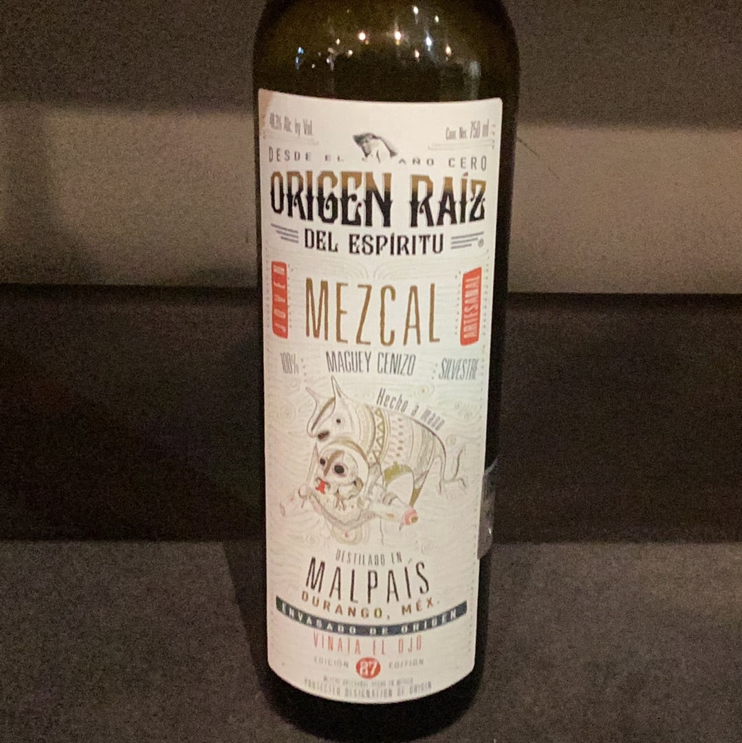 Origen Raiz Mezcel Cenizo Malpais (750 ML)