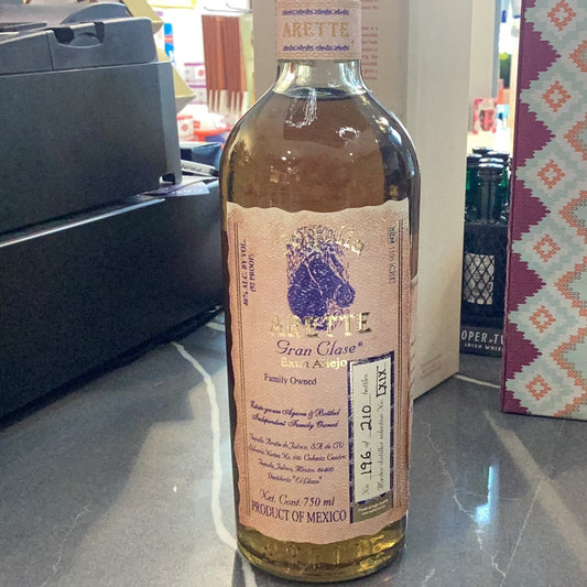 Arette gran Clase extra Anejo single barrel select 750mL
