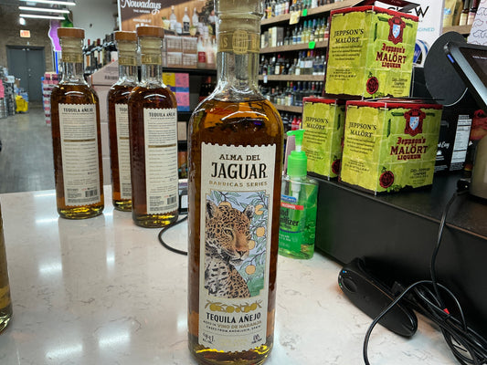Alma Del Jaguar Tequila Anejo Vino De Naranja 750mL