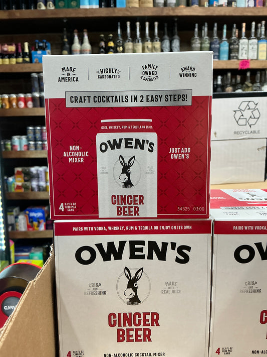 Owen’s Ginger Beer 4 Pack Cans