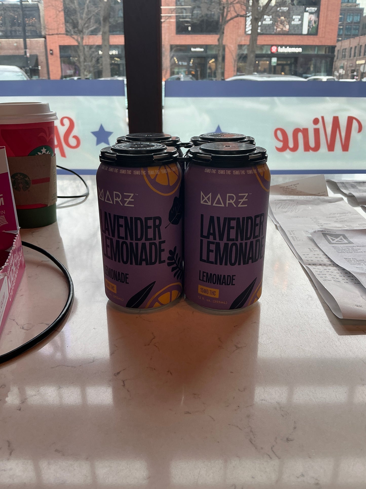 Marz Lavender 15mg THC Lemonaid 4 Pack