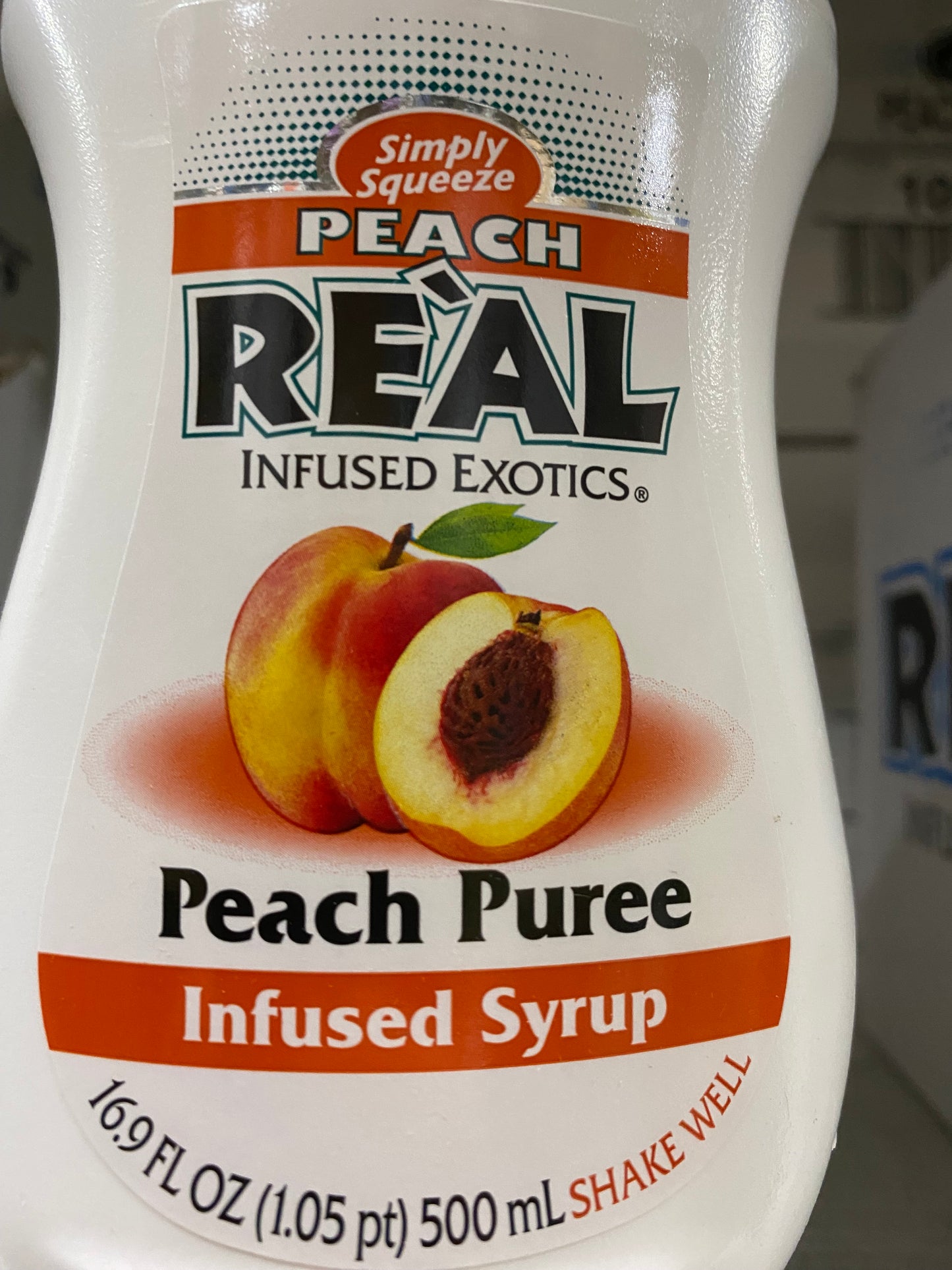 Real Peach Purée Syrup 16.9oz