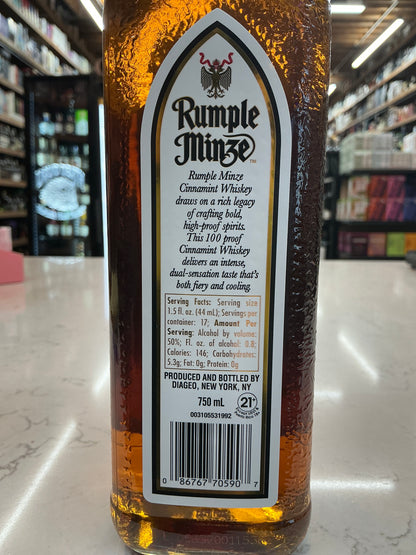 Rumple Minze Cinnamint Whiskey 100 Proof (750ml)