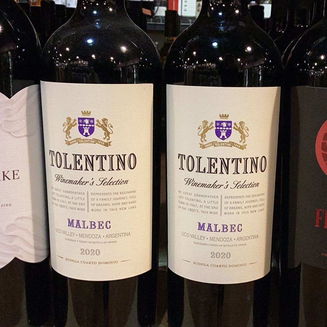 Cuarto Domino Tolentino Malbec (750mL)