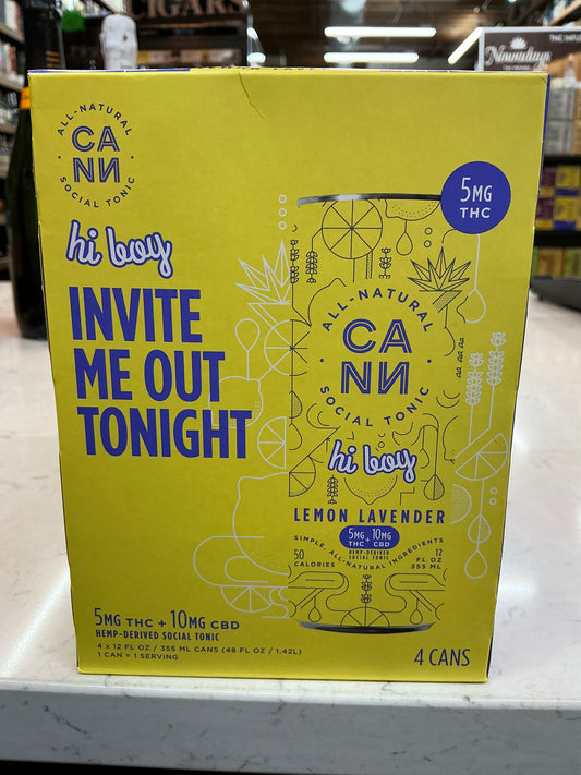 CANN Lemon Lavender 5mg THC Seltzer (4pk)