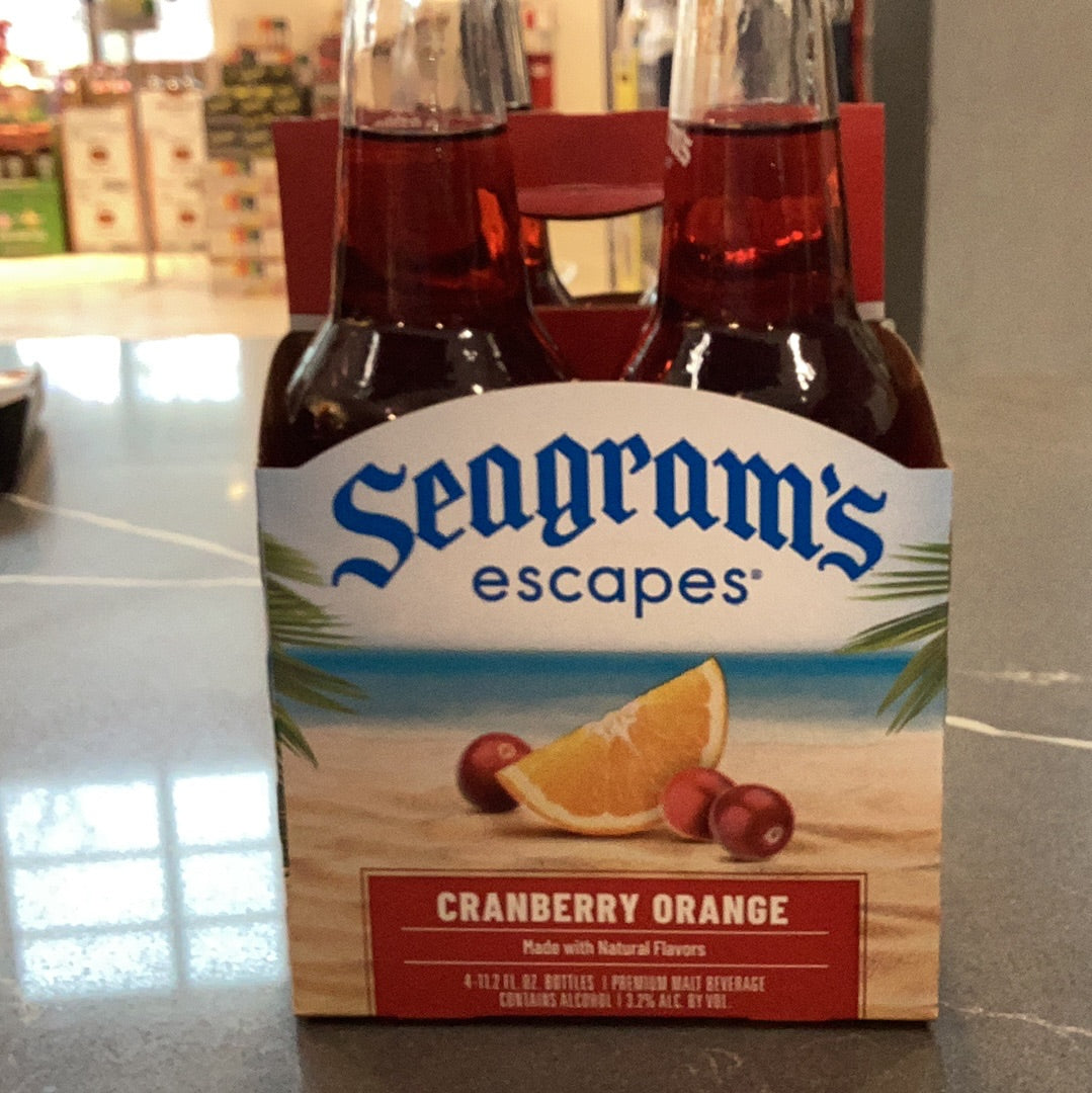 Seagrams Cranberry Orange 4pk