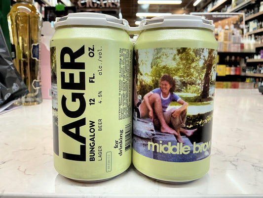 Middle Brow Bungalow Lager 12oz (4pk)