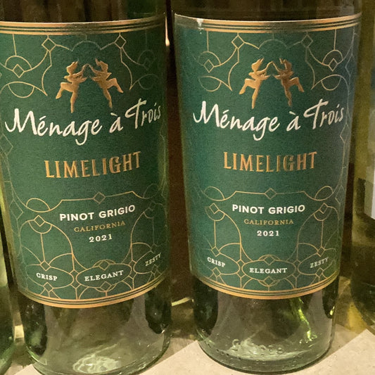 Ménage A Trois Limelight Pinot Grigio (750 mL)