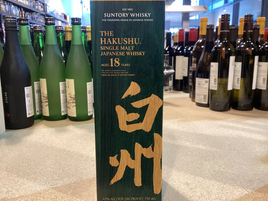 Suntory Hakushu 18 Year Japanese Single Malt Whiskey (750mL)