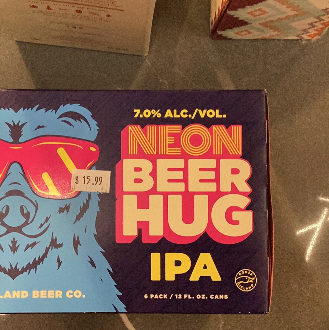 Goose Island Neon Beer Hug (6pk)