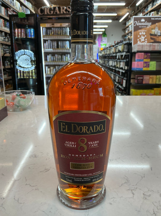 El Dorado 8 Year Rum (750mL)
