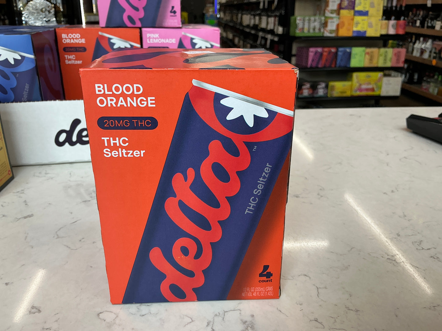 Delta Blood Orange Cannabis Water 20mg - 4 Pack