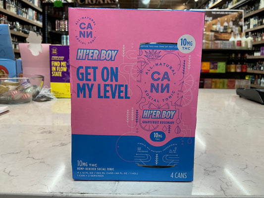 CANN Ginger Grapefruit Rosemary THC 10mg Seltzer (4pk)