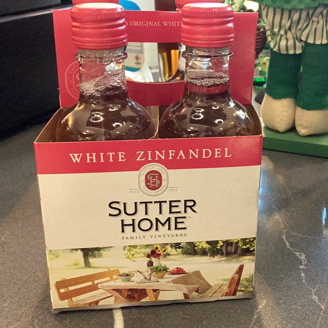 Sutter Home White Zinfandel 187ml 4 pack