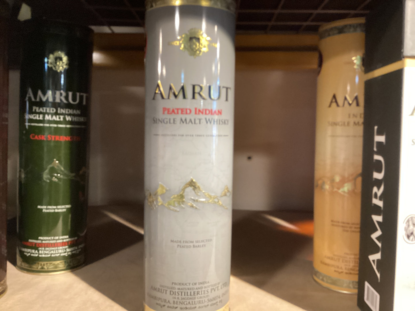 Amrut Peated Indian Single Malt Whiskey
