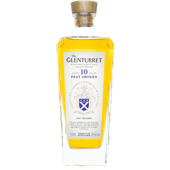 Glenturret 10 Year Peat Smoked Single Malt Scotch Whiskey (750mL)