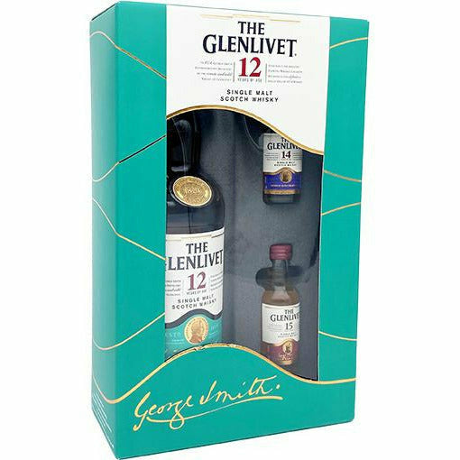 The Glenlivet 12 Year with Year 14 & 15 Minis 750 ml