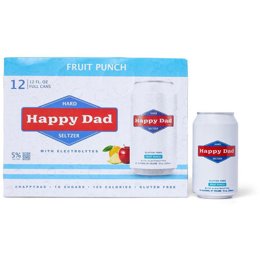Happy Dad Fruit Punch Hard Seltzer (12PK) Nelk Boys Full Send