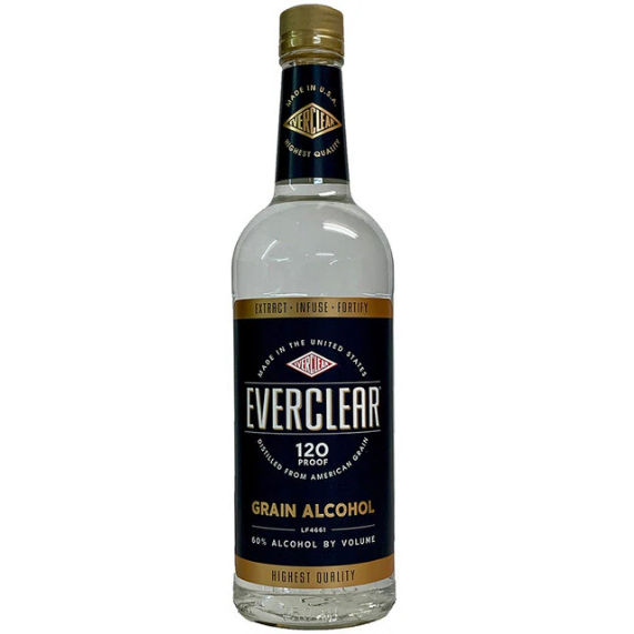 Everclear 120 Proof Grain Alchohol 1L