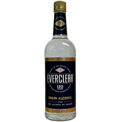 Everclear 120 Proof Grain Alchohol 1L
