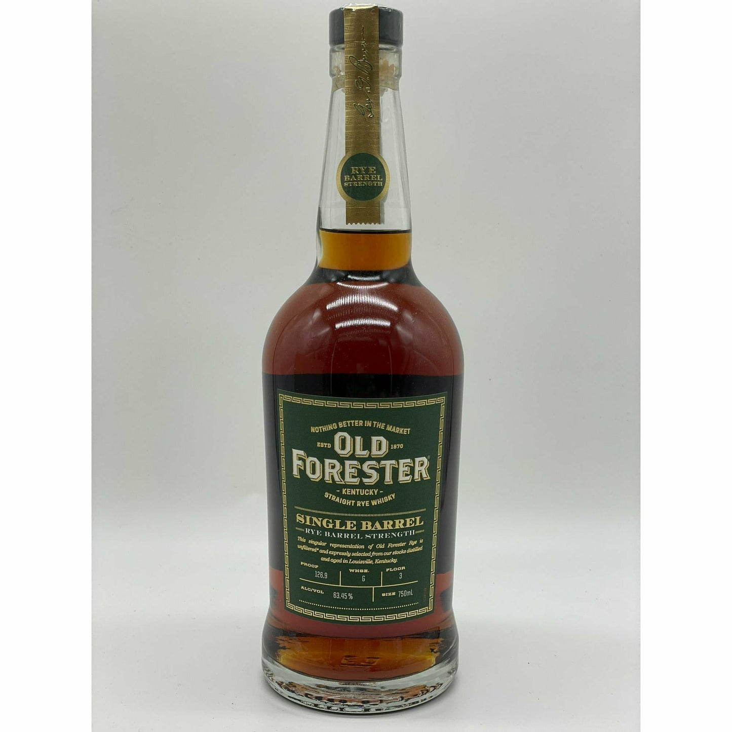 Old Forester Single Barrel Rye - Barrel Strength (750 ml)