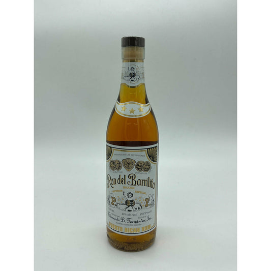 Ron Del Barrilito 3 Star Puerto Rican Rum (750 ml)