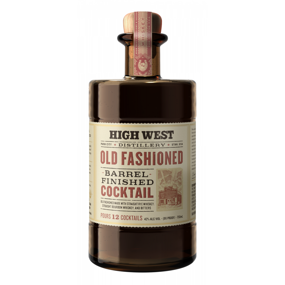 High West Old Fashioned Barrel Finished Cocktail (750 ml)