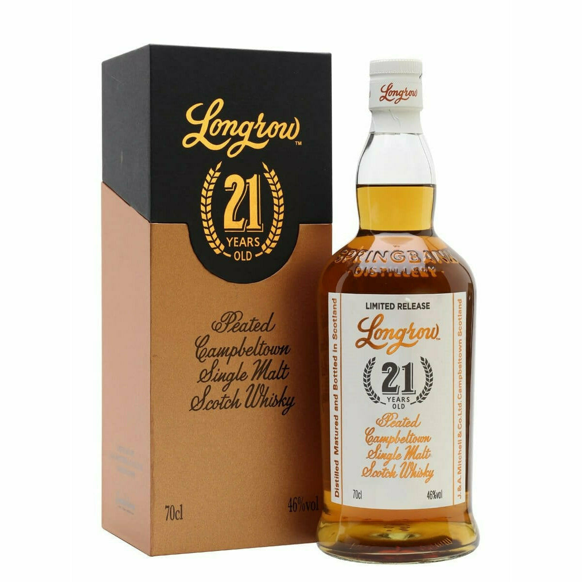 Longrow 21 Year Peated Campbelton SM Scotch Whisky (750 ml)